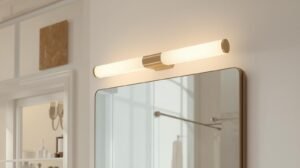 Aplique de espejo de luz calida